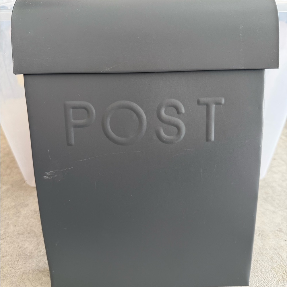 Gray Wall-Mounted Mailbox